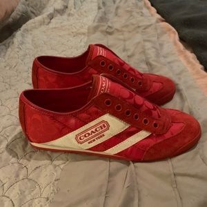 Red Coach Sneakers